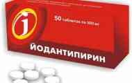 Інструкція йодантипірину для використання, коли галочка...